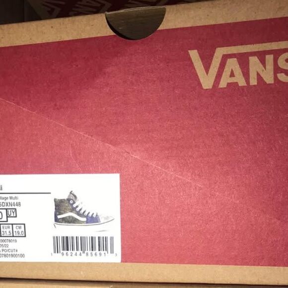 Brand New In Box Kids size 1 SK8-Hi camouflage Vans - Picture 7 of 7